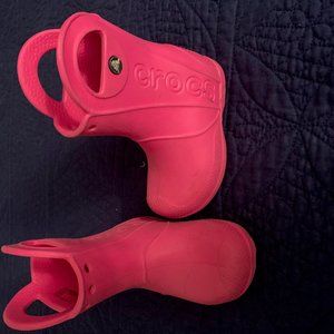 Crocs rain boots - size 7T